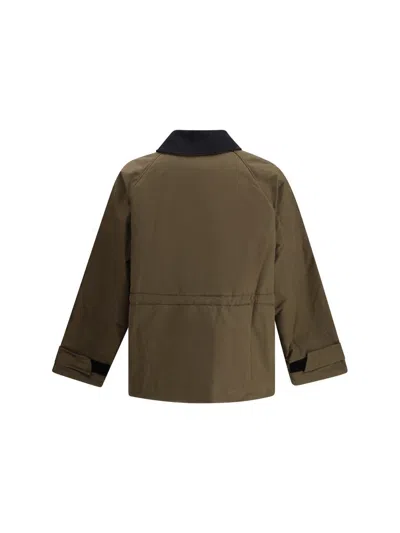 Gr10k Padded Corduroy-collar Parka In Multi