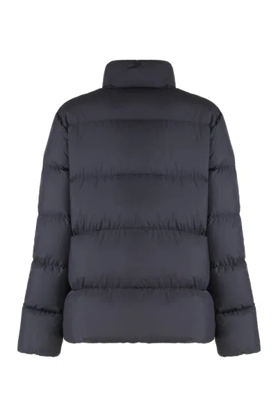 Moncler Mauzun Short Down Jacket In Blue