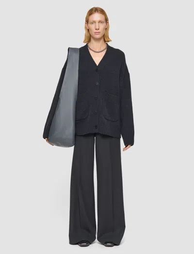 Joseph Oversized Cashmere Cardigan In Gray