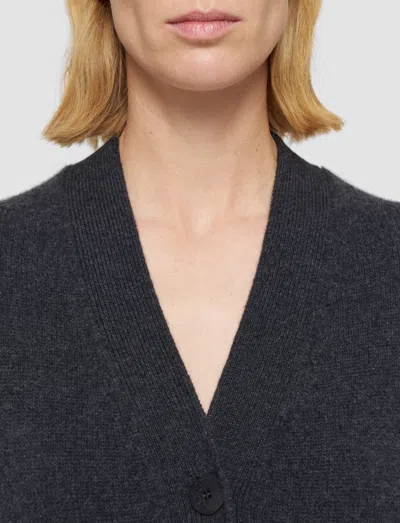 Joseph Oversized Cashmere Cardigan In Gray