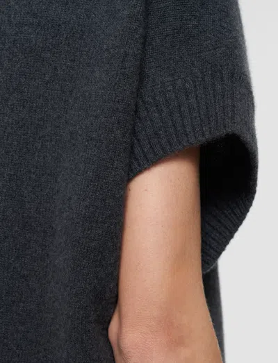 Joseph High-neck Knitted Top In Gray
