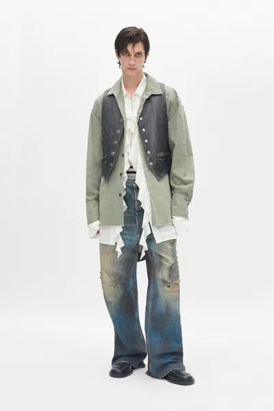 Ann Demeulemeester Antoine High Comfort Long Shirt In Multi