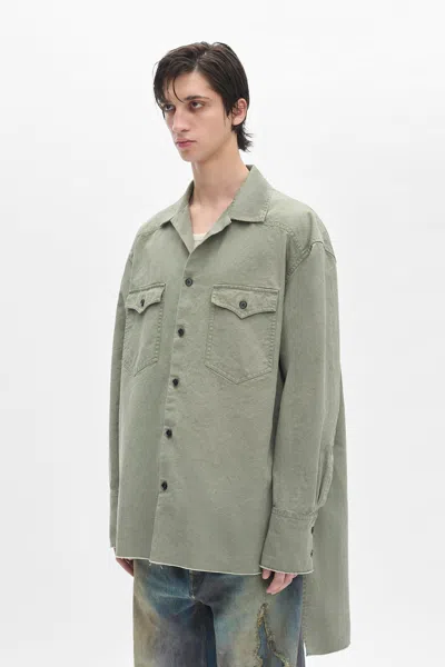 Ann Demeulemeester Antoine High Comfort Long Shirt In Multi