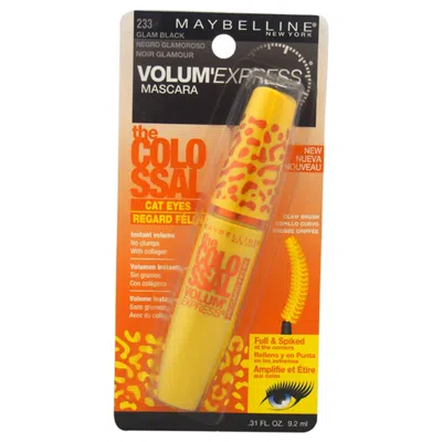 Maybelline The Colossal Volumexpress Cat Eyes Mascara - # 233 Glam Black By  For Women - 0.31 oz Masc In Multi