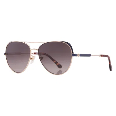 Kate Spade Brown Gradient Pilot Ladies Sunglasses Katalina/g/s 0lks/ha 59 In Brown