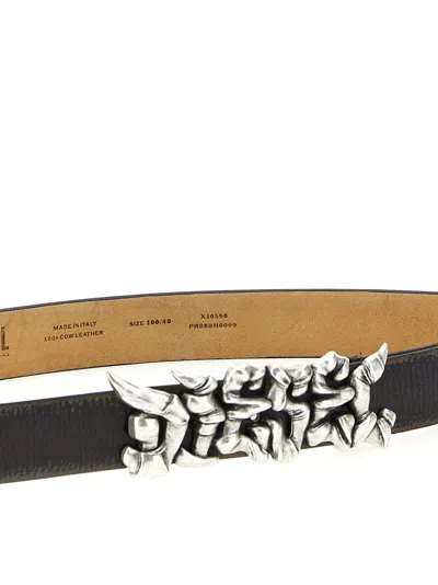 Diesel Adjustable Belt Metallic Buckle