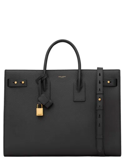 Saint Laurent Sac De Jour Large Leather Shoulder Bag
