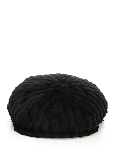Tagliatore Berretto Buddy Velluto Nero Cotone Hats Black In Black