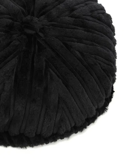 Tagliatore Berretto Buddy Velluto Nero Cotone Hats Black In Black