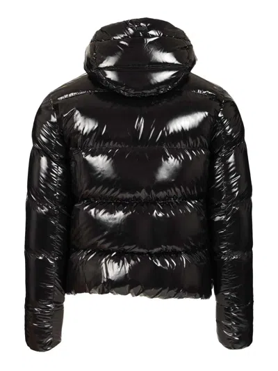 Herno Bomber Gloss Jackets Black In Black