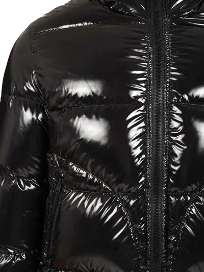 Herno Bomber Gloss Jackets Black In Black