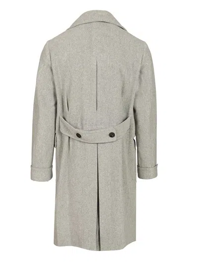 Guarinucci Cappotto 2 Petti Ulster 100 Lana Jackets Grey In Gray