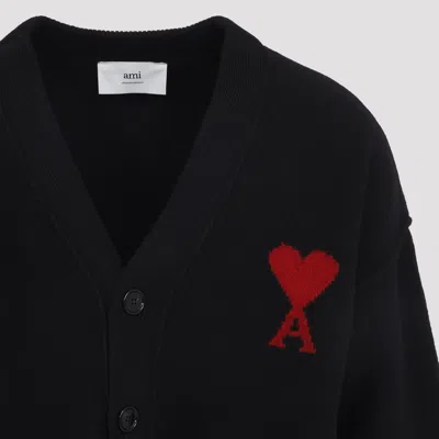 Ami Alexandre Mattiussi Ami Wool Cardigan With Logo