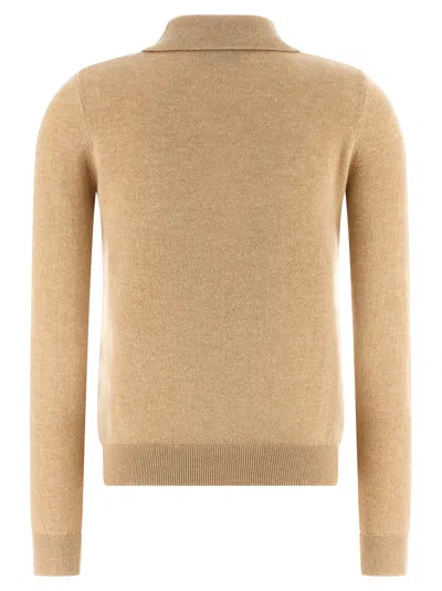 Elisabetta Franchi Cashmere Sweater Sweaters And Cardigans Beige In Nude