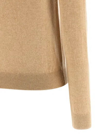 Elisabetta Franchi Cashmere Sweater Sweaters And Cardigans Beige In Nude