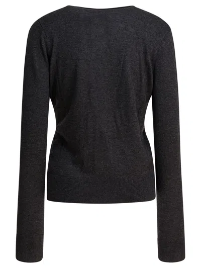 Isabel Marant Carline V-neck Cardigan In Gray