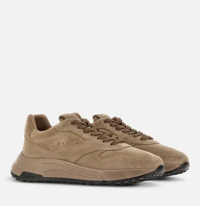 Hogan Suede Sneakers In Brown