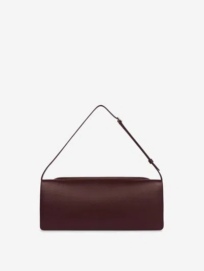 Courrèges Shoulder Bag Cuff Design Adjustable Strap In Burgundy