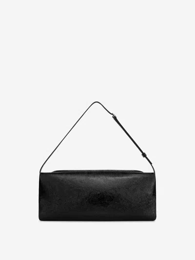 Courrèges Rectangular Shoulder Bag Adjustable Strap In Black