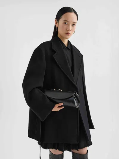 Jil Sander Wool Coat In Black