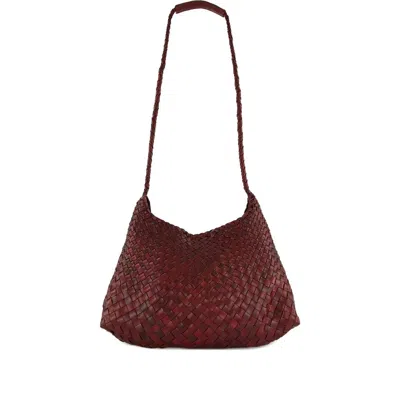 Dragon Diffusion Santa Rosa Leather Shoulder Bag In Red