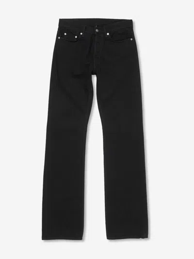 Acne Studios Denim Trousers With Belt Loops In Black