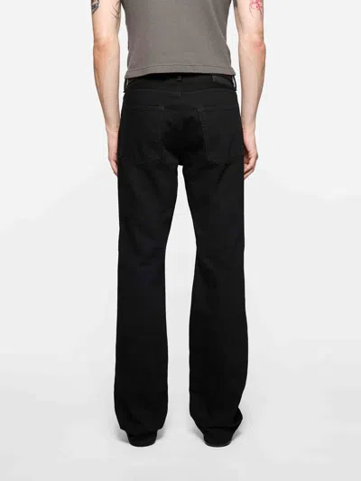 Acne Studios Denim Trousers With Belt Loops In Black