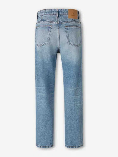 Ami Alexandre Mattiussi Ami Paris Wide Straight Jeans In Blue