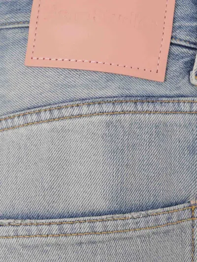 Acne Studios Regular Fit Five-pocket Distressed Jeans 2021 In Blue