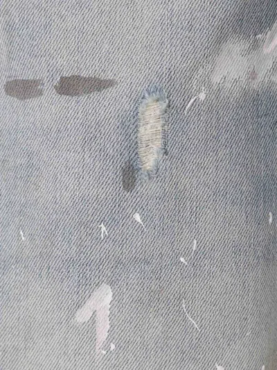 Acne Studios Regular Fit Five-pocket Distressed Jeans 2021 In Blue