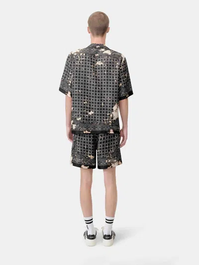 Amiri Bleach Bandana Silk Shorts In Multi