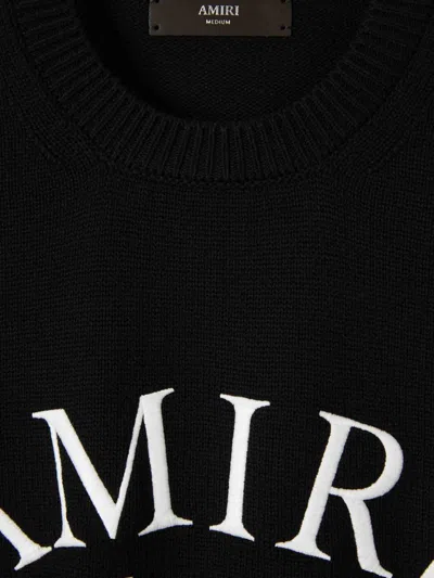 Amiri Arts District Cotton Sweatshirt In Black