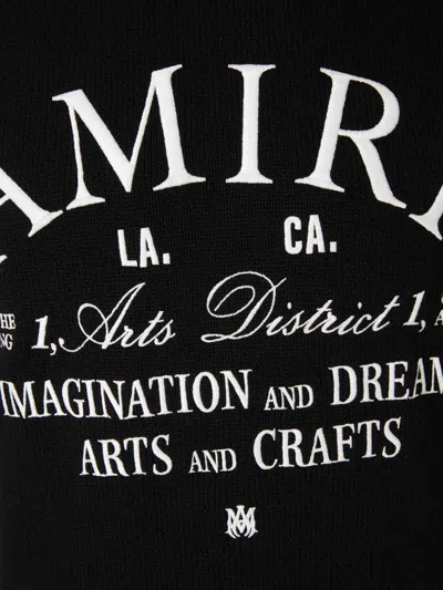 Amiri Arts District Cotton Sweatshirt In Black