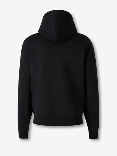 Burberry Hoodie With Front Pocket And Ribbed Cuffs In Black