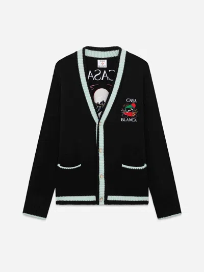 Casablanca Men's Casa Mountain Cardigan In Black
