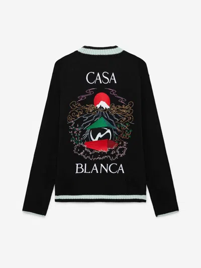 Casablanca Men's Casa Mountain Cardigan In Black