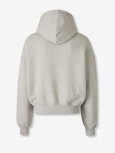 Palm Angels Kangaroo-pockets Hoodie In Gray
