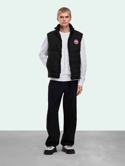 Canada Goose Lodge Packable 750 Fill Power Down Vest In Black