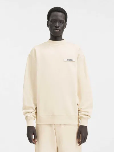 Jacquemus Gros Grain Sweatshirt In Neutral