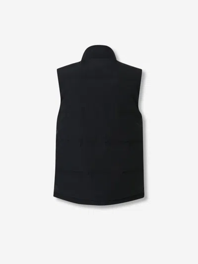 Canada Goose Charcoal Polyester Blend Freestyle Sleeveless Down Jacket In Black