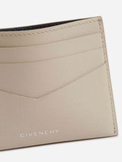 Givenchy 4g Leather Cardholder In Neutral