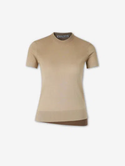 Acne Studios Fn-wn-knit000861 Knitwear Beige In Brown