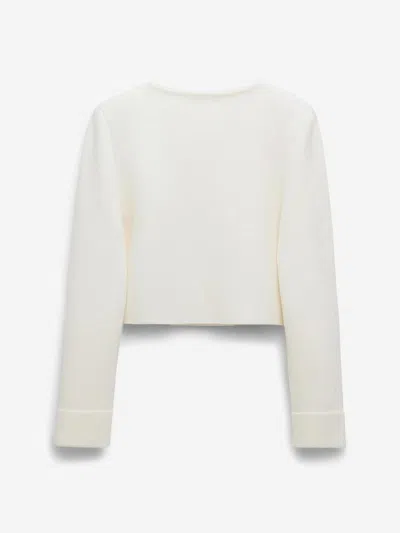 Dorothee Schumacher Sharp Ambition Wool-blend Jacket In White