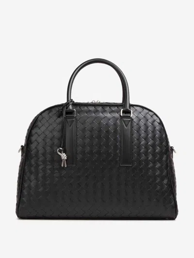 Bottega Veneta Intrecciato Leather Bag In Black
