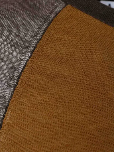 Acne Studios Two-tone Lyocell And Wool-blend T-shirt In Multi