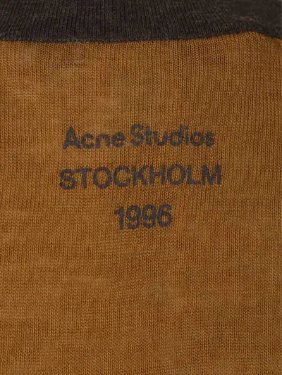 Acne Studios Two-tone Lyocell And Wool-blend T-shirt In Multi