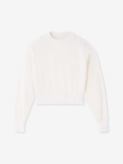 Jacquemus The Embroidered Cropped Sweater In White