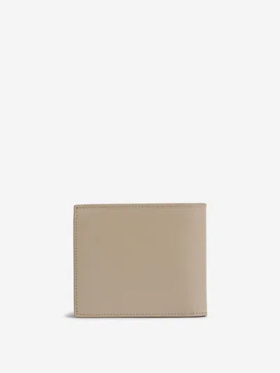 Givenchy Mens Beige Bifold Monogram Leather Wallet In Brown