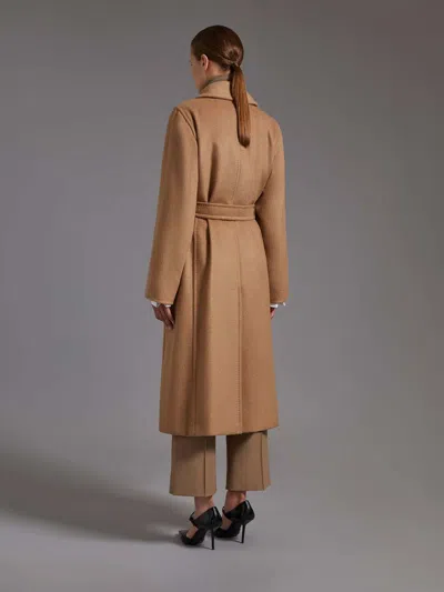 Max Mara Long Coat In Brown