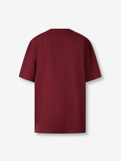 Attico The  Plain Logo T-shirt In Burgundy